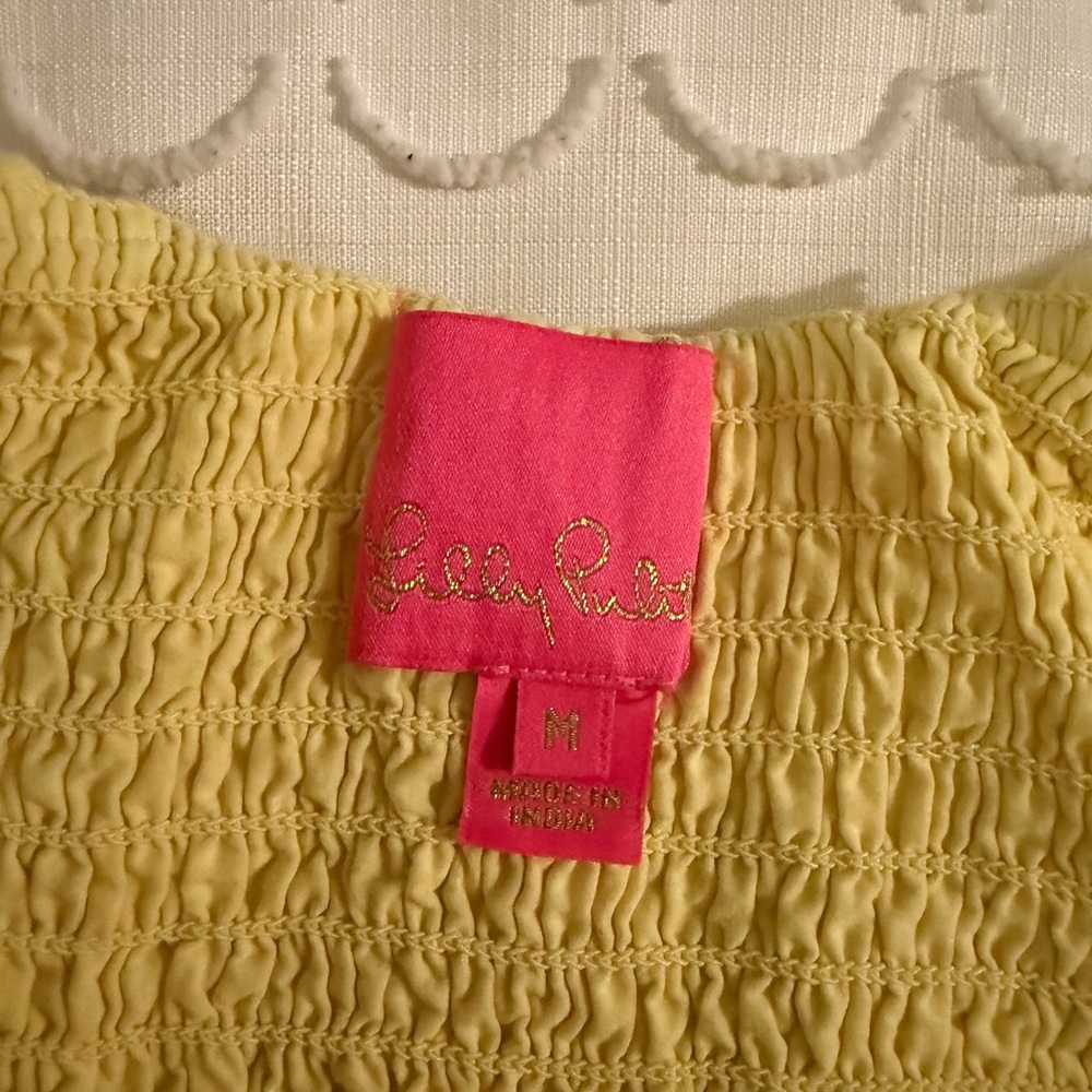Yellow Lilly Pulitzer Top - Picture 3 of 3